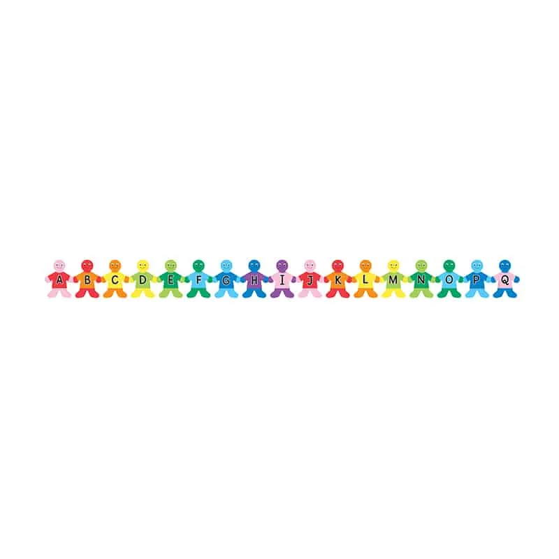 Uppercase Alphabet Kids Border