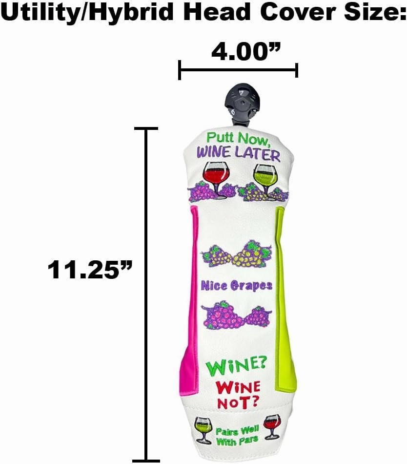 Utility/Hybrid Head Cover, Funny Club Covers for Women & Men