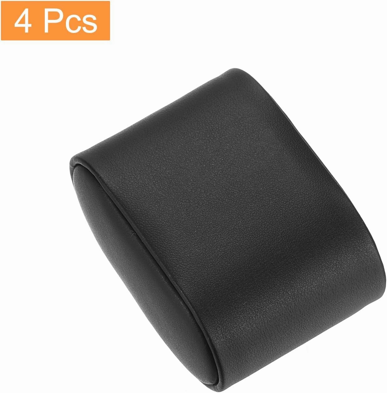 uxcell 4Pcs Bracelet Watch Pillow PU Leather Jewelry Display Pillows for Watch Box Bangle Cushions Display Storage (2.95" x 2.09" x 1.77", Black)