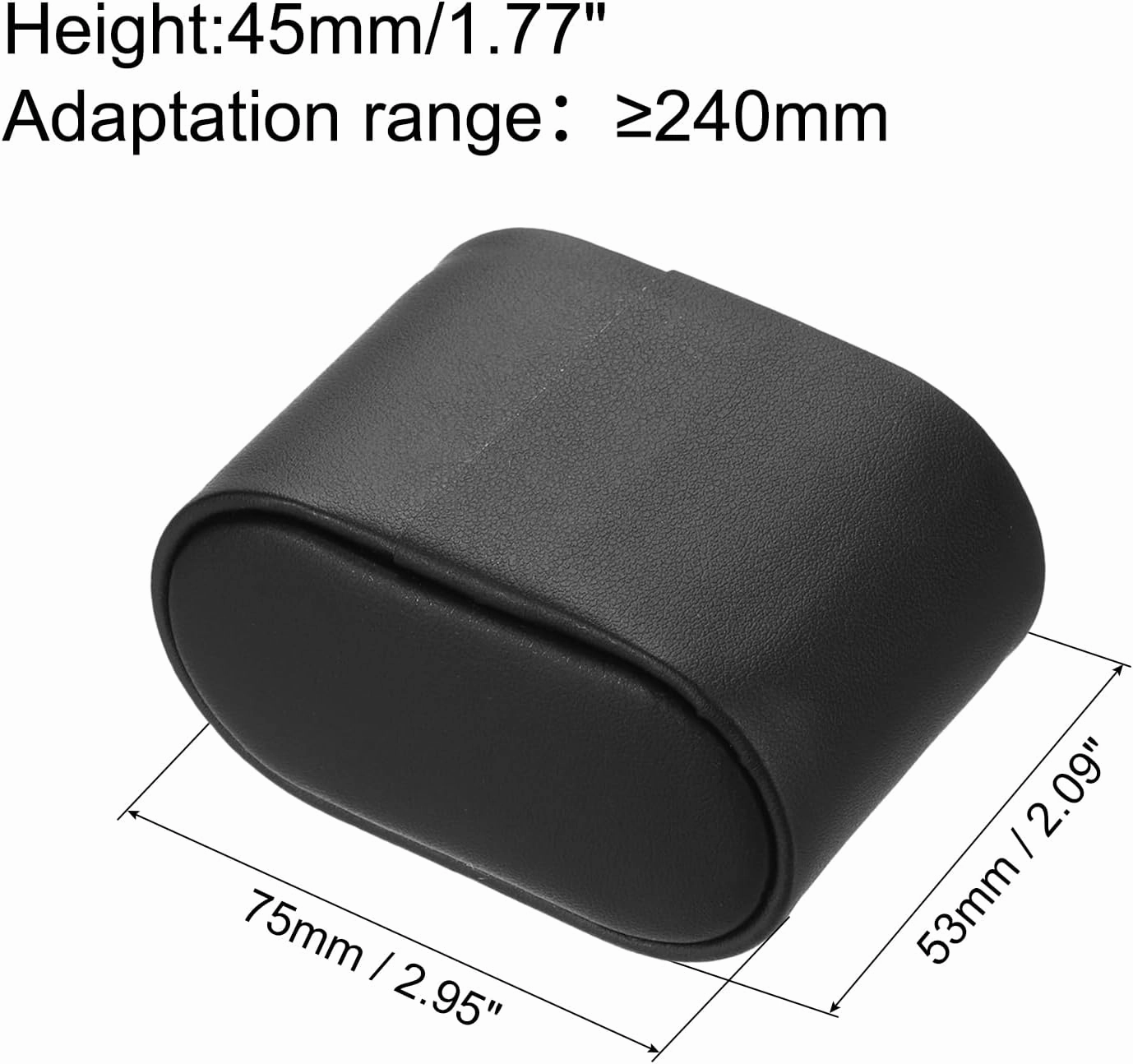 uxcell 4Pcs Bracelet Watch Pillow PU Leather Jewelry Display Pillows for Watch Box Bangle Cushions Display Storage (2.95" x 2.09" x 1.77", Black)