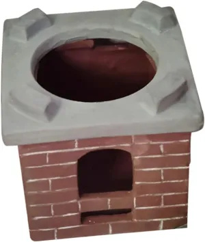 Vaguelly 1pc Miniature Ceramic Stove Ornament Simulation Cooking Bench for Dollhouse Decor Realistic Accessory Compact Home Decoration Miniature