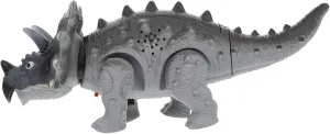 Vaguelly Electric Dinosaur for Interactive Walking Roaring Triceratops with Lights Sounds Educational Recognition Plaything for Boys Ages Great Present Idea