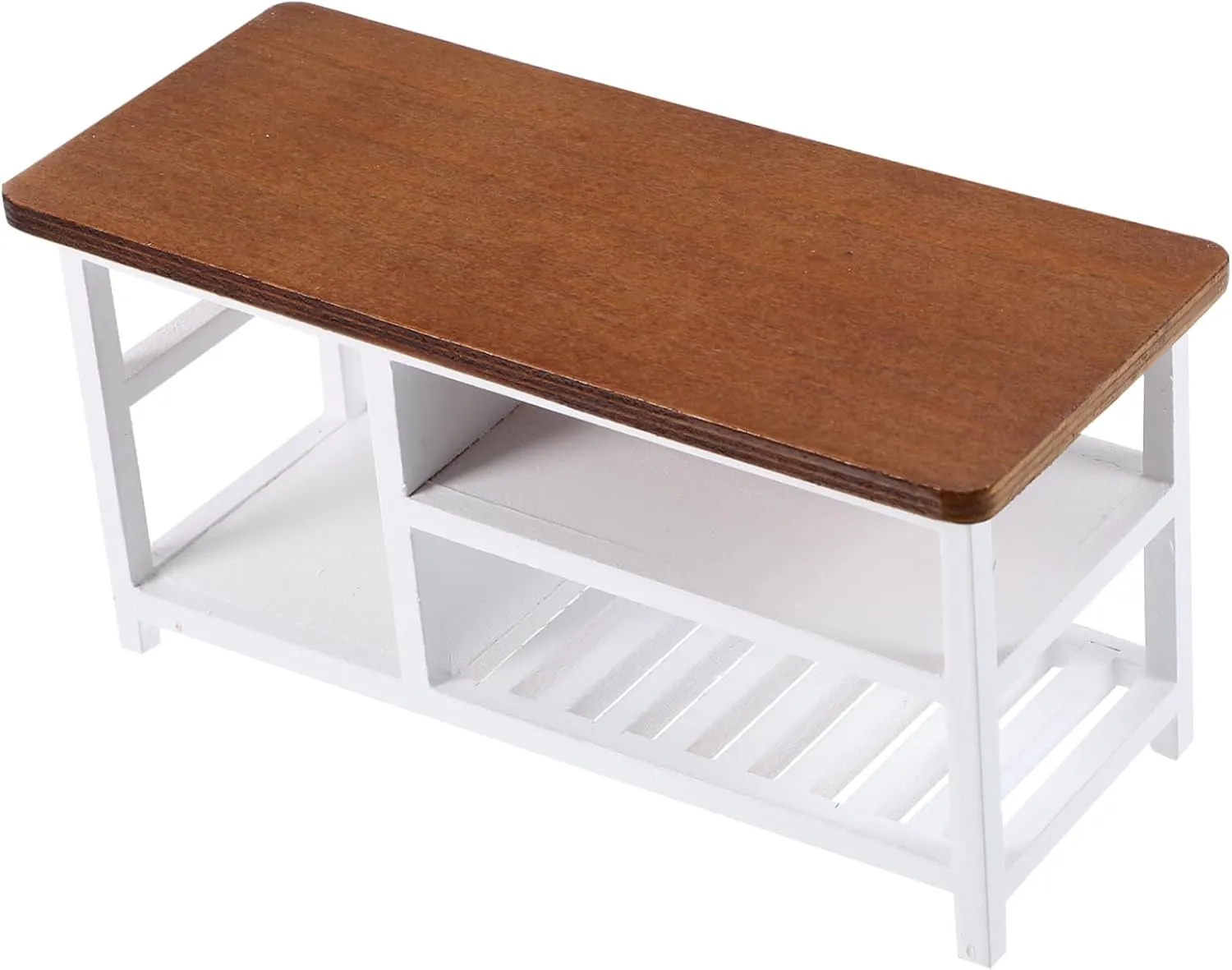 Vaguelly Miniature Computer Table Model Realistic Dollhouse Furniture for Living Room Decoration Compact Design Material for Miniature Scenes