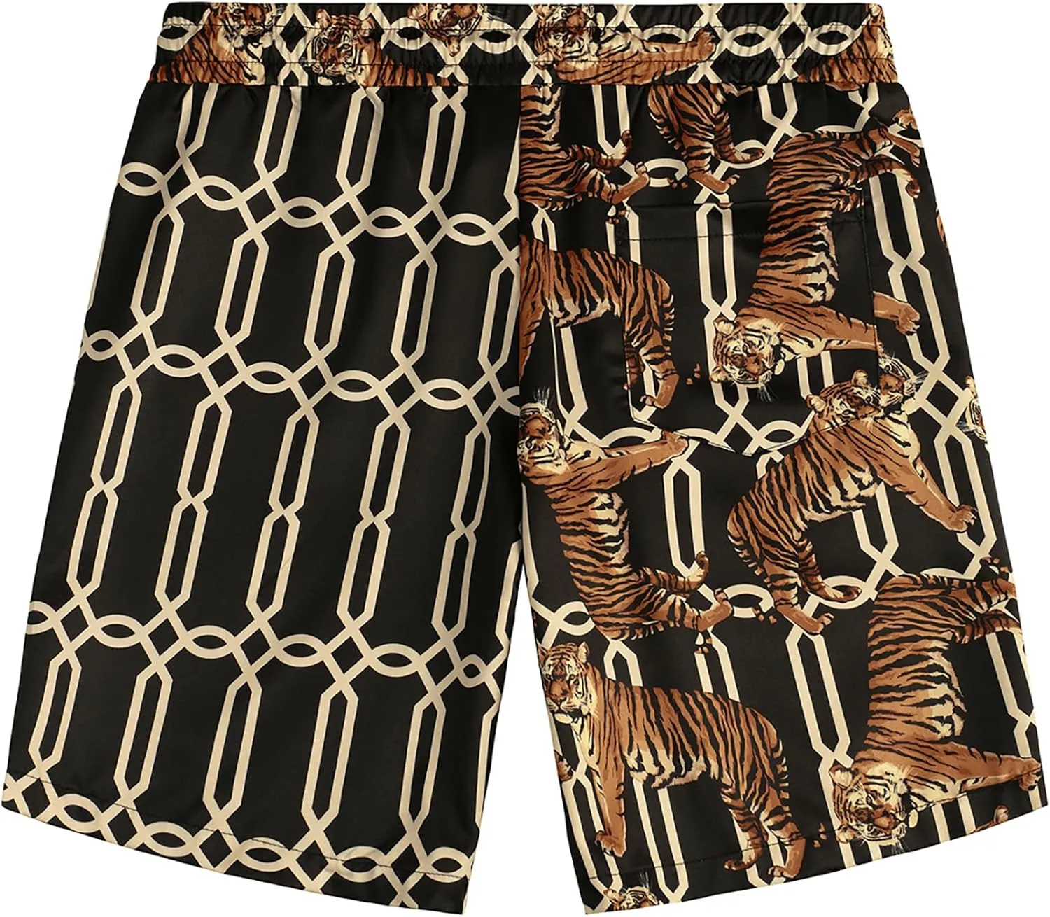 VATPAVE Mens Flamingo Hawaiian Sets Casual Short Sleeve Button Down Shirts Beach Outfits