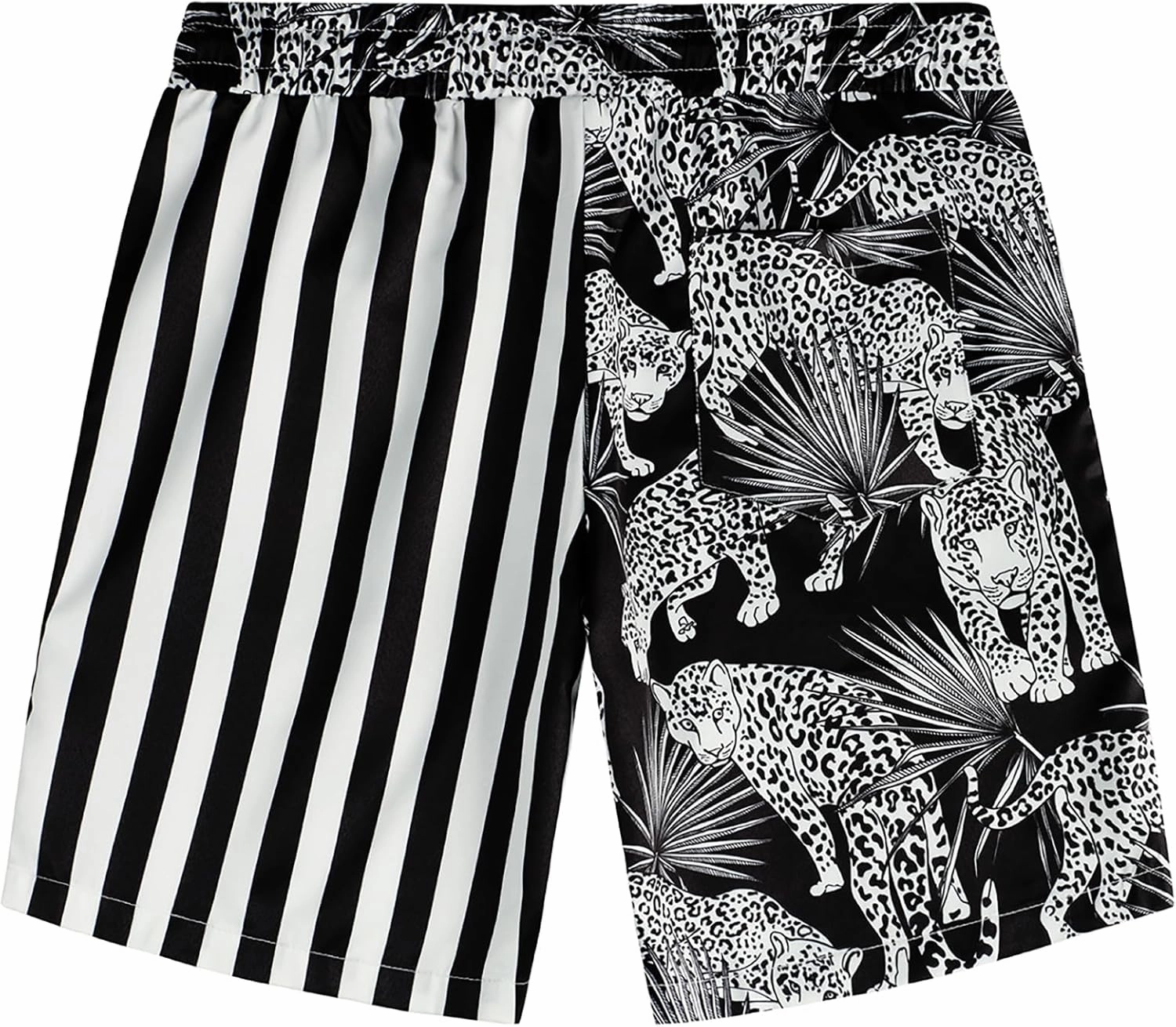 VATPAVE Mens Flamingo Hawaiian Sets Casual Short Sleeve Button Down Shirts Beach Outfits