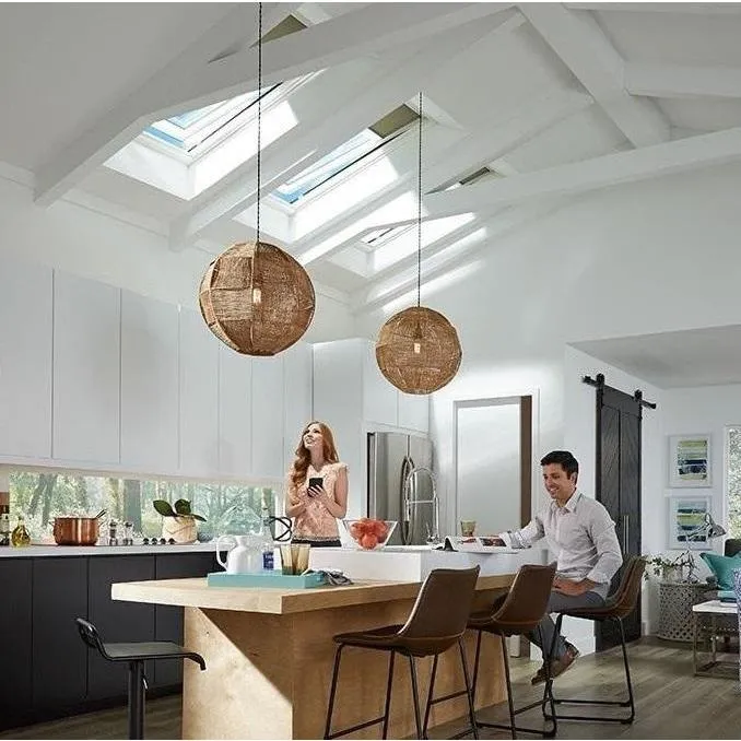 VELUX GGL CK04 306630 Triple Glazed Pine INTEGRA® SOLAR Window (55 x 98 cm)