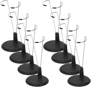 Versatile 8 Pack Action Figure Stands Sturdy Doll Display Bases for Collectible Holders and Lightstick Showcases