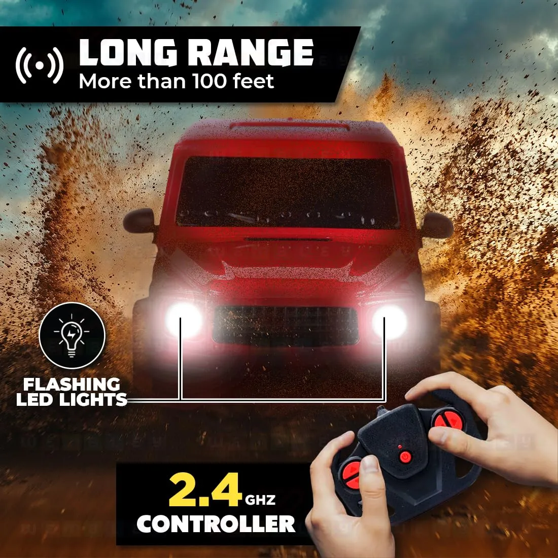 Veva: Race N Roll Remote Car -Wagon Style-Red (1:24)