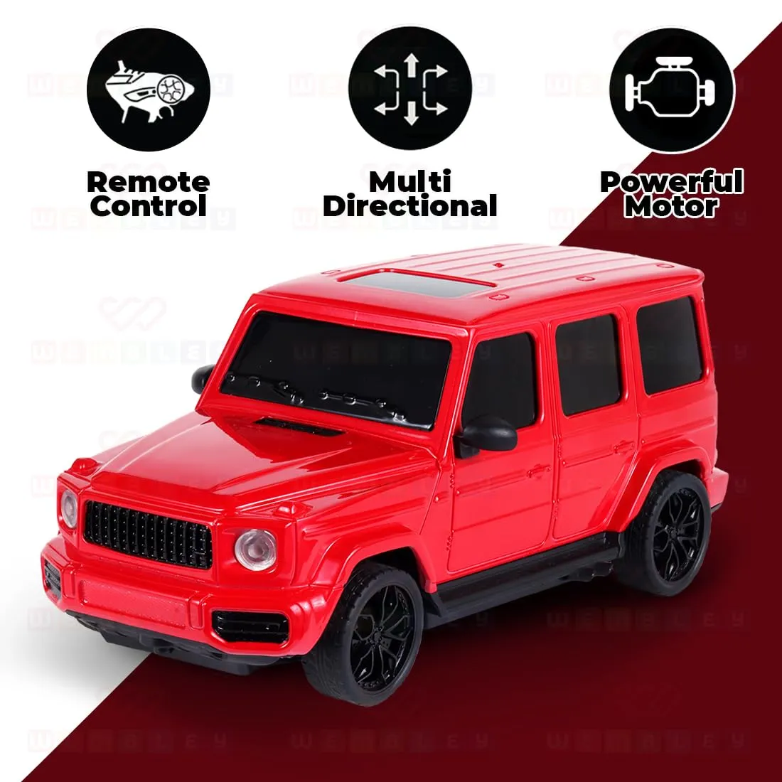 Veva: Race N Roll Remote Car -Wagon Style-Red (1:24)