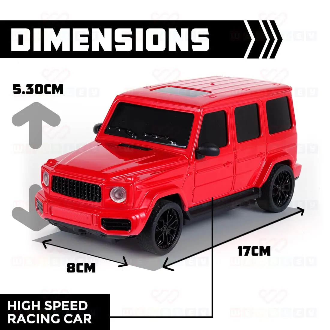 Veva: Race N Roll Remote Car -Wagon Style-Red (1:24)