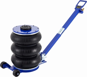 VEVOR Air Jack, 5 Ton/11000 lbs Triple Bag Air Jack, Lift Up to 15.75 Inch, 3-5S Fast Lifting Air Bag Jack for Cars with Adjustable Long Handle (Blue)