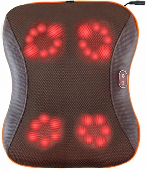 VibePulse Shiatsu Back Massager. 28 Nodes, Far-Infrared Heating, 3 Speeds, Ideal for Home, Car Or Office. Deep Tissue Massage for Neck, Back, Legs & Feet. Stress, Pain & Muscle Tension.