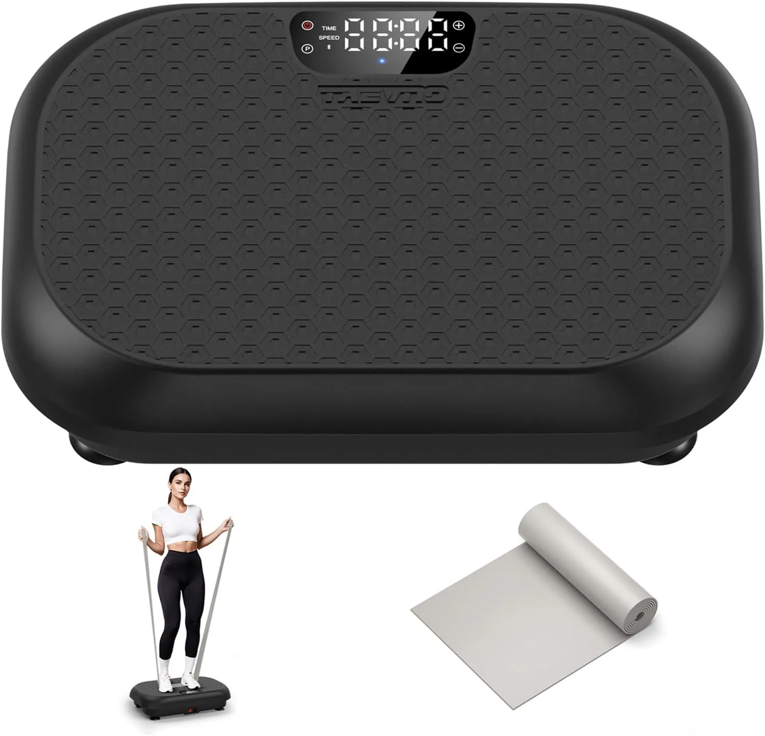 Vibration Plate Exercise Machine Weight Loss, Full Body Shaker Workout Vibration Plates Lymphatic Drainage, Stand Shake Vibrating Plate for Women Men 450 Lbs Capacity Fitness Platform