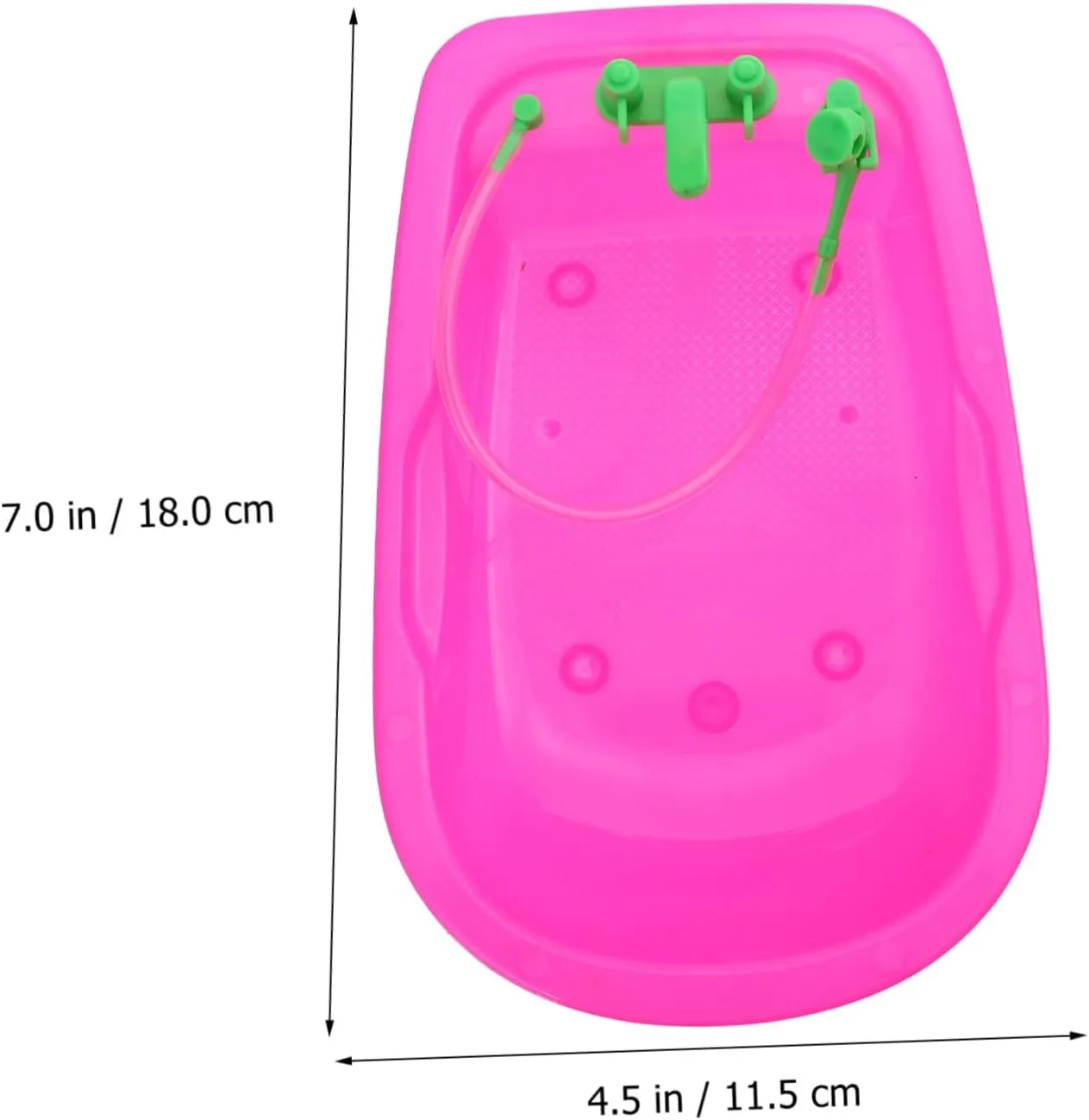VICASKY 2sets Miniature Bathtub Playset for Dollhouse Bath Play House Bathtub Prop Cute Mini House Accessory Fun Decoration for Imaginative Play 6pcs*2
