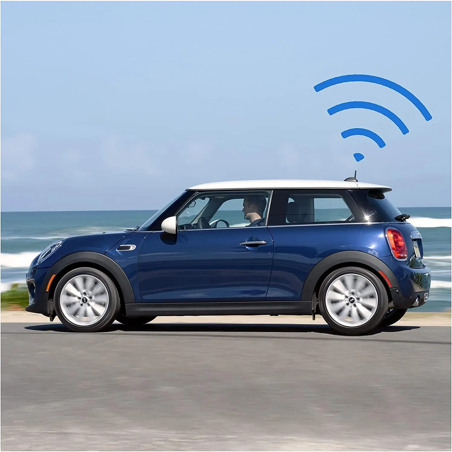 VOFONO Short Antenna Compatible with Mini Cooper 2000-2024 Mini Cooper Accessories 4.5 Inch Antenna Mast Replacement