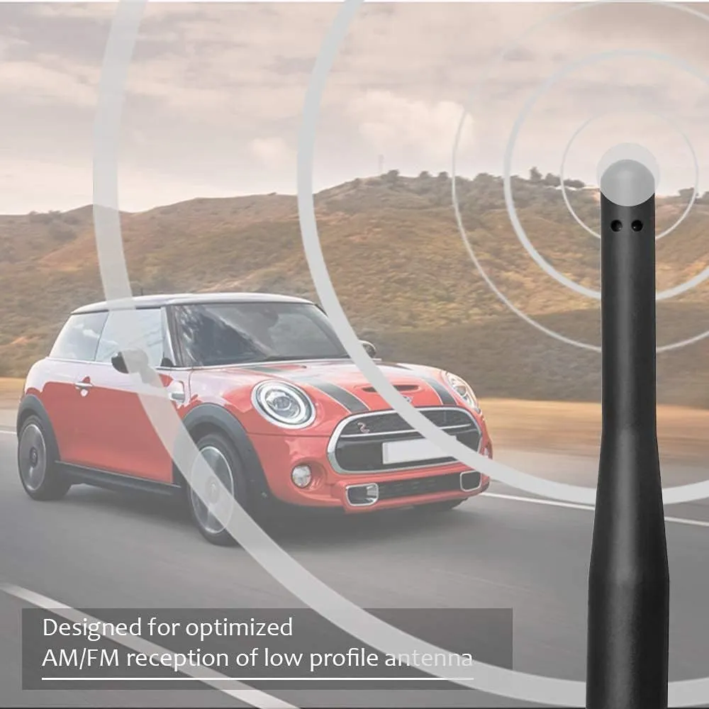 VOFONO Short Antenna Compatible with Mini Cooper 2000-2024 Mini Cooper Accessories 4.5 Inch Antenna Mast Replacement