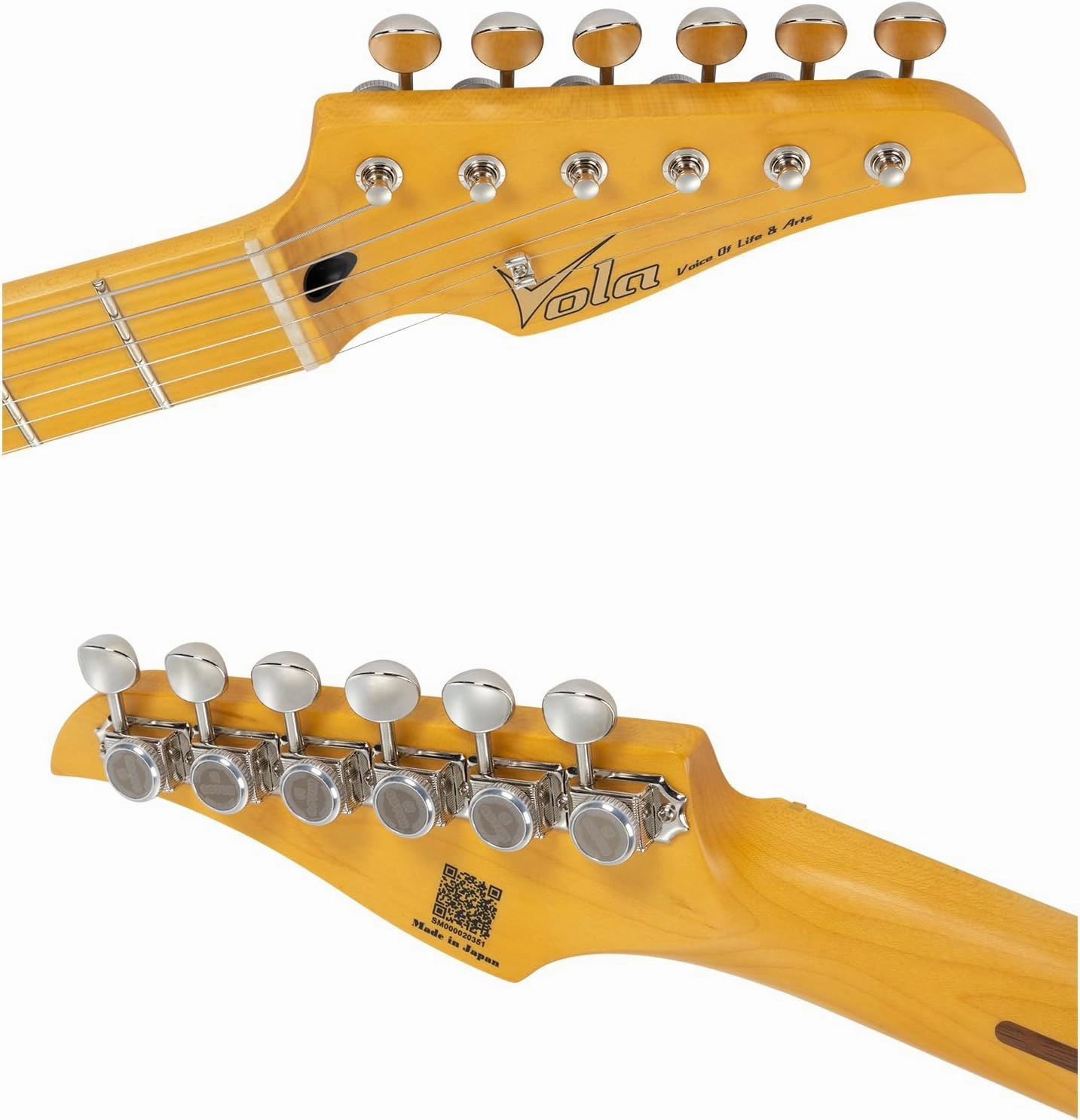 Vola Electric Guitar Vasti MC Vintage White Gloss Handmade in Japan MIJ Gotoh Bridge Gotoh Locking Tuner 6 Strings Modern C Neck For All Levels