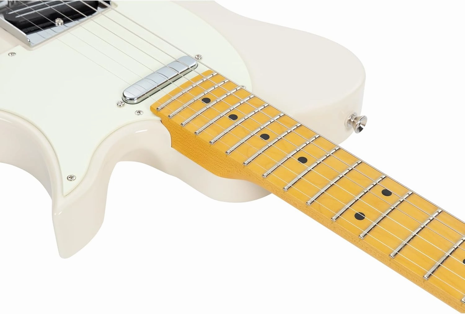Vola Electric Guitar Vasti MC Vintage White Gloss Handmade in Japan MIJ Gotoh Bridge Gotoh Locking Tuner 6 Strings Modern C Neck For All Levels