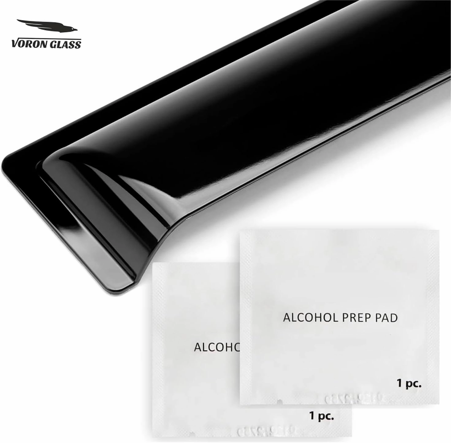 Voron Glass Tape-on Extra Durable Rain Guards for Honda Pilot 2016-2022, Window Deflectors, Vent Window Visors, 6 Pieces - 100488