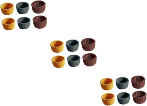 VOSAREA 3sets Mini Basket Creative Dollhouse Accessories Adorable Home Decor for Miniature Landscaping Craftsmanship for Rooms and Photo Props 6pcs*3