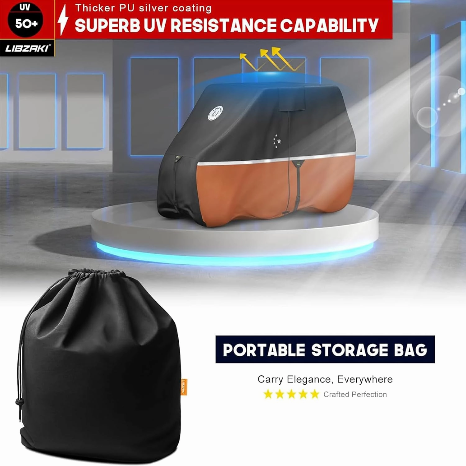 Waterproof Golf Cart Cover, Heavy Duty Marine Grade Fabric, Universal Fits for Most Brand 2/2 2/4 2 Passengers Yamaha, Honda, Club Car, EZGO Golf Cart