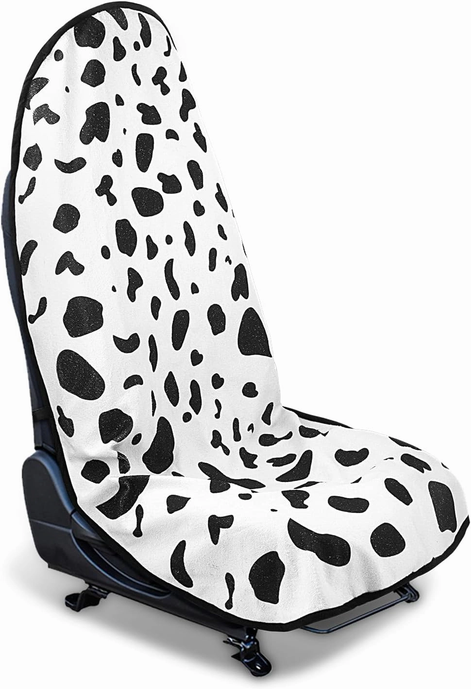 Waterproof Sweating Car Seat Cover for Post Gym Workout, Running, Swimming, Beach and Hiking, Universal Fit Non-Slip Bucket Seat Protector for Cars SUV Trucks, Machine Washable (1pcs-Cow)