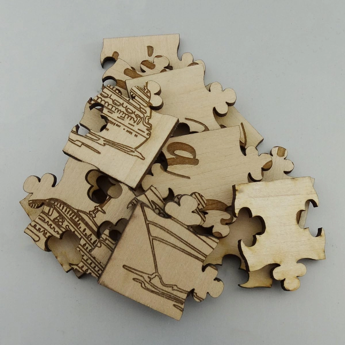 We're Going On A Cruise - 15 Piece Basswood Jigsaw Puzzle, 6" x 3.5" Surprise Vacation Reveal