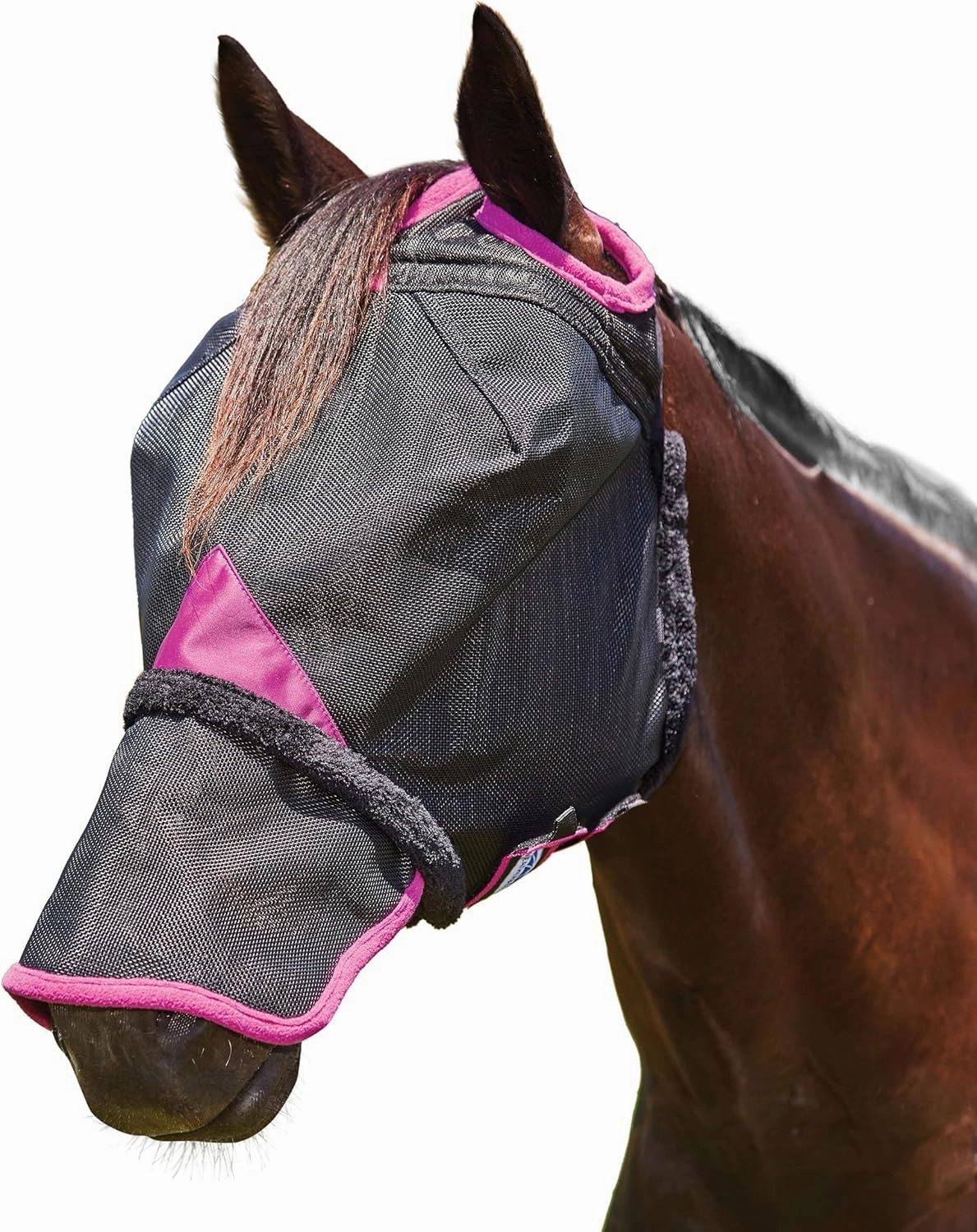 WeatherBeeta ComFiTec Durable Mesh Mask with Nose, Black/Purple, Mini