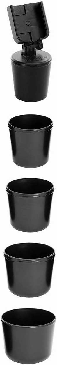 WeatherTech CupFone – Adjustable, Universal Cup Holder Phone Mount Accessory for Car – Compatible with iPhone & Other Smartphones – Open Access Design for Cell Phone Charging - Black Plastic Knobs