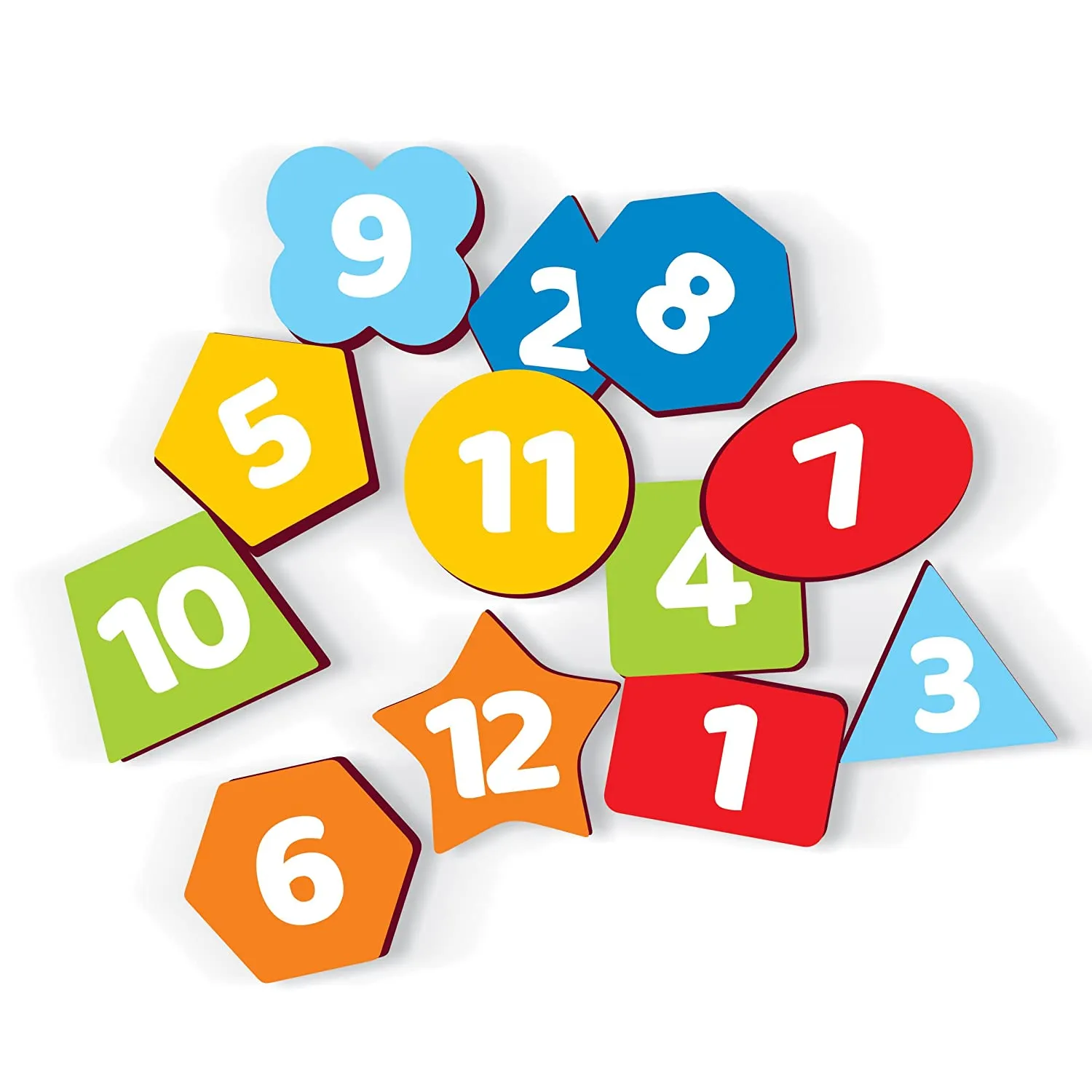 Webby Wooden Early Educational Teaching Clock-Time & Shapes Sorting Toy