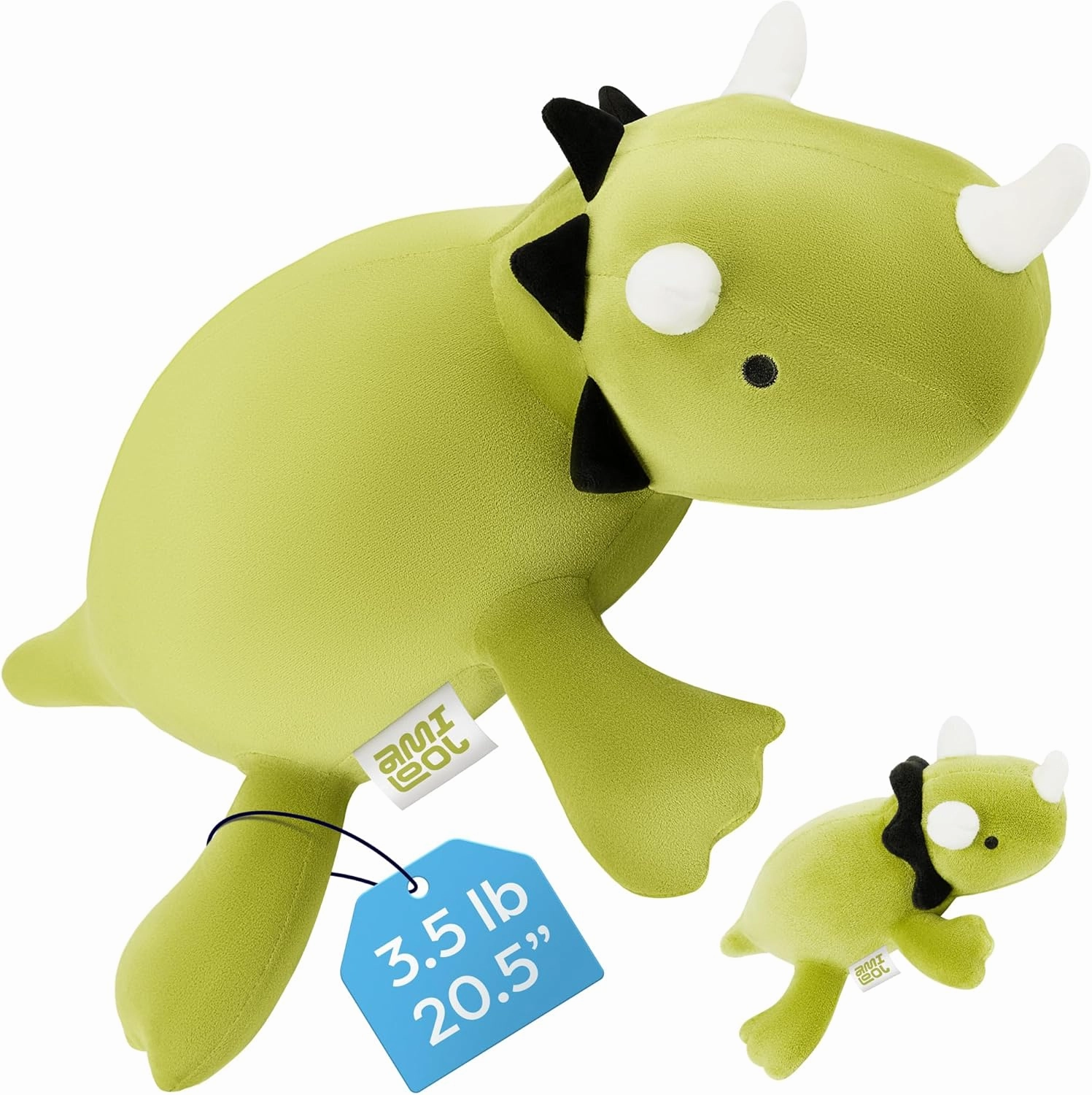 Weighted Dinosaur Plush: 3.5 lbs, Mini Version | Weighted Stuffed Animal for Tactile Joy & Sensory Comfort - Cute Huggable Dinosaur