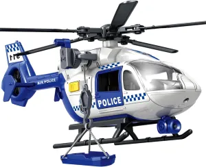 Wenbeier Police Helicopter Toys for Boys with Hanging Basket Toy Airplane Army Toys with Lights and Sound Rescue Vehicles Toys for Kids Aged 3 4 5 6 7