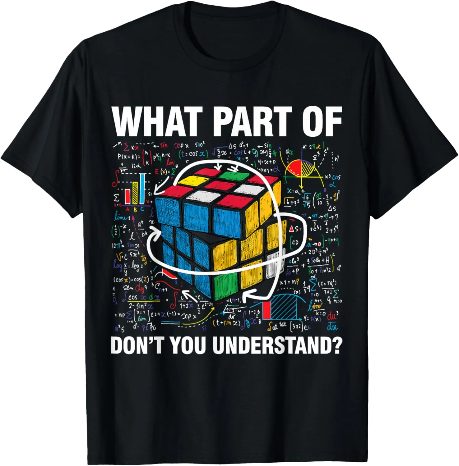 What Part Of Don't You Understand Funny Speed Cubing Math T-Shirt