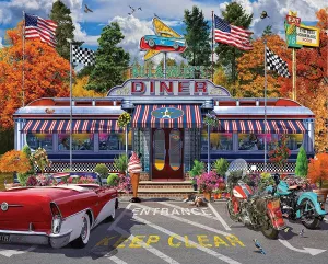 White Mountain Puzzles Bill & Sally's Diner - 1000 Piece Jigsaw Puzzle