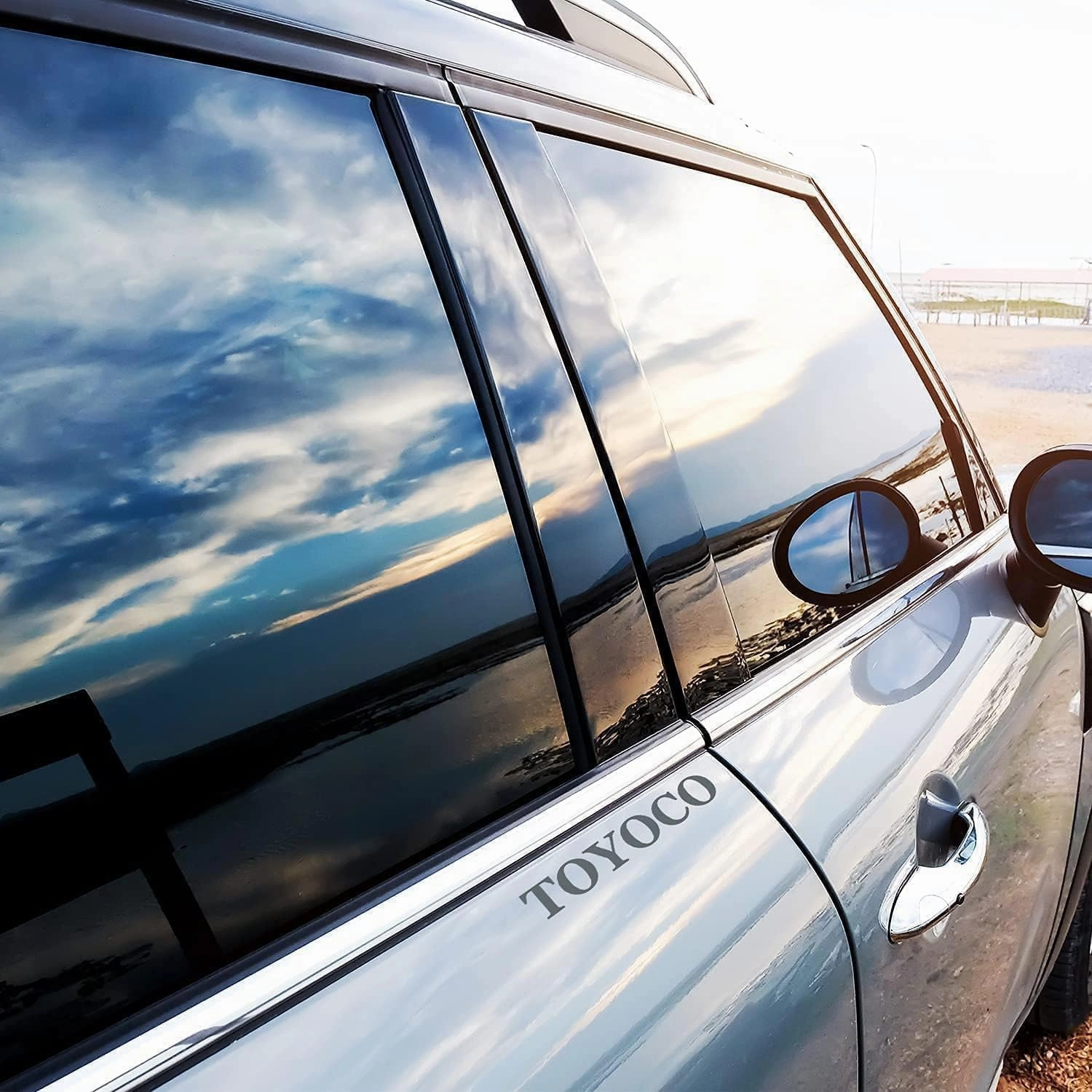 Window Tint Film for Cars, Car Privacy Window Tint Film, Car Shade Front Windshield, Heat & UV Block and Scratch Resistant, Blackout Window Film Auto Car Windshield Sun Shade Roll