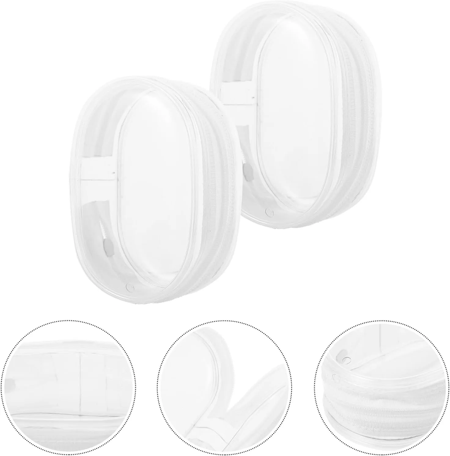 WOFASHPURET 5sets 2pcs Clear Organizer Mini Display Pouch Transparent Doll Storage Bag for Collectibles Action Figures and Models Durable and Convenient Design for Easy Access 2pcs*5