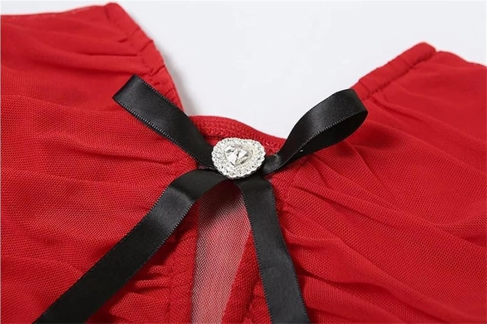 Women's Strapless Bow Mini Solid Color Dress Skinny High Waist Pleated Slash Neck Sexy Bodycon Party Clubwear
