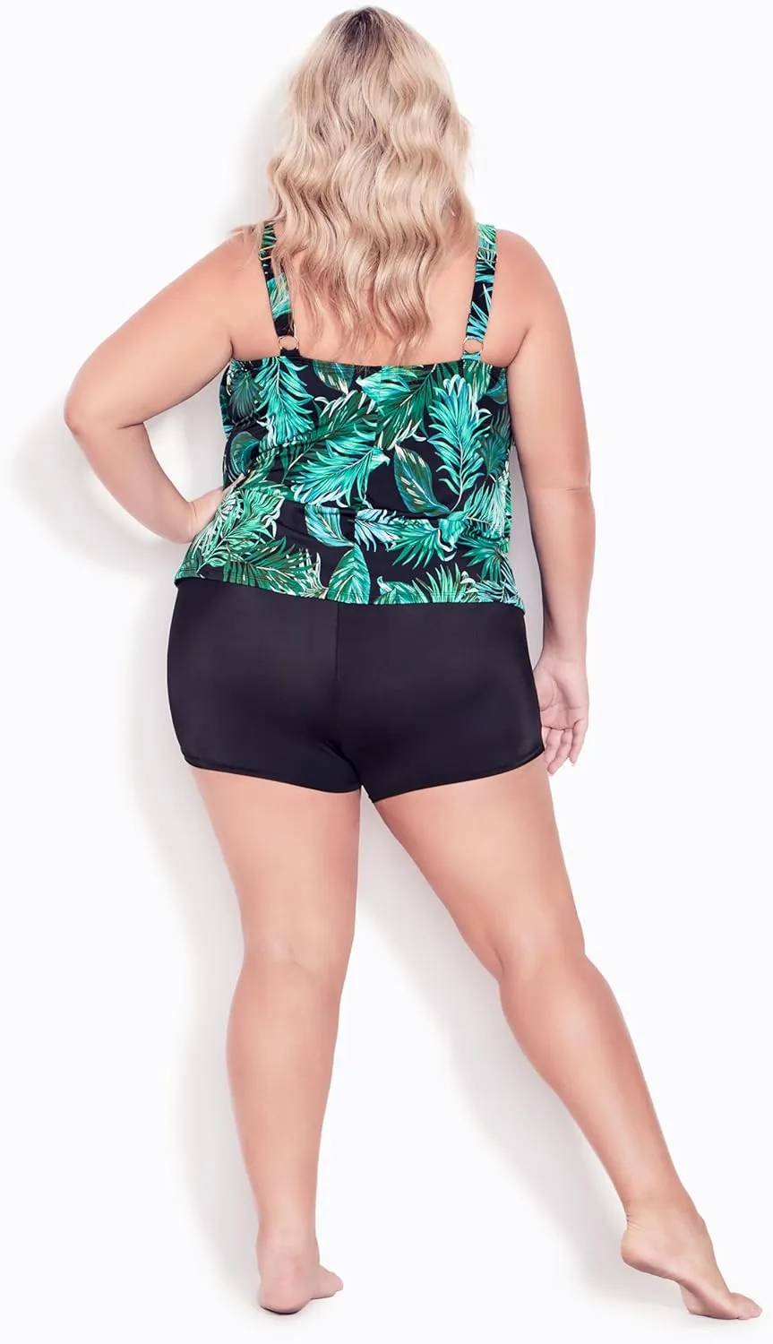 Women's Plus Size Swim Boyshort