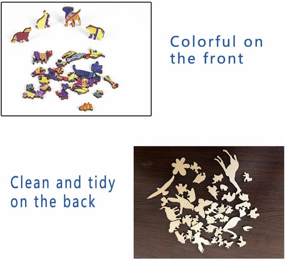 Wood Cut Puzzles, Wooden Jigsaw Puzzles, Animals Shaped Unique Wooden Puzzles for Adults and Kids, Cool Gadgets Magic Liberty Puzzles, Cute Golden Hamster (Medium 200 pcs)