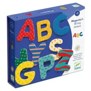Wooden magnets 38 big letters