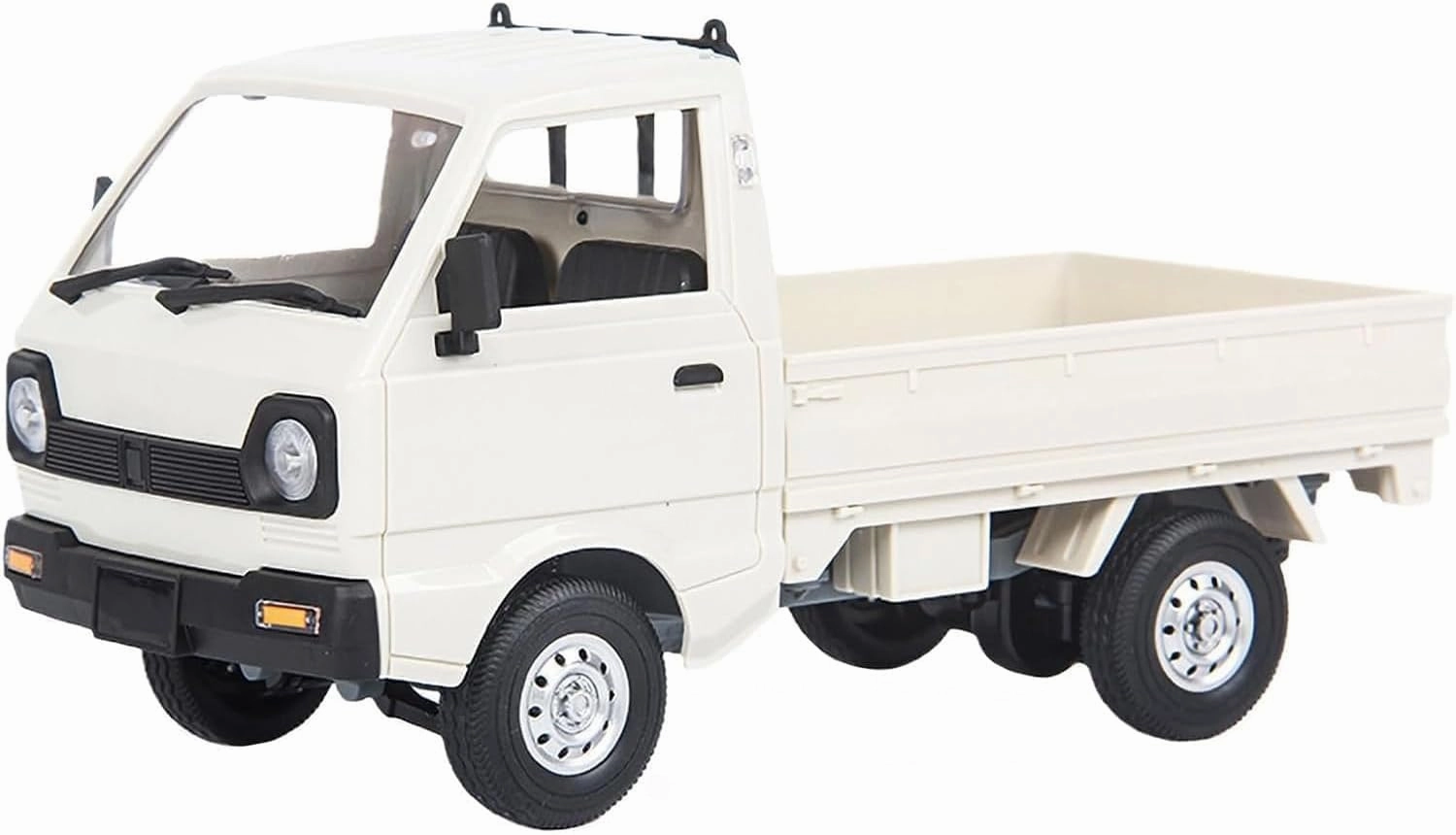 WPL D12 1/10 RC Kei Truck, 2.4G RC Car Remote Control Off Road RC Crawler with Proportional Throttles Steering 260 Motor Rear Drive Hobby Grade RC Drift Car for Adult RTF Toy Vehicle