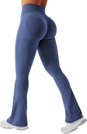 YEOREO Mini Flare Leggings Womens Workout Butt Lifting Legging Hidden Scrunch Seamless Impact Lilliean Yoga Pants