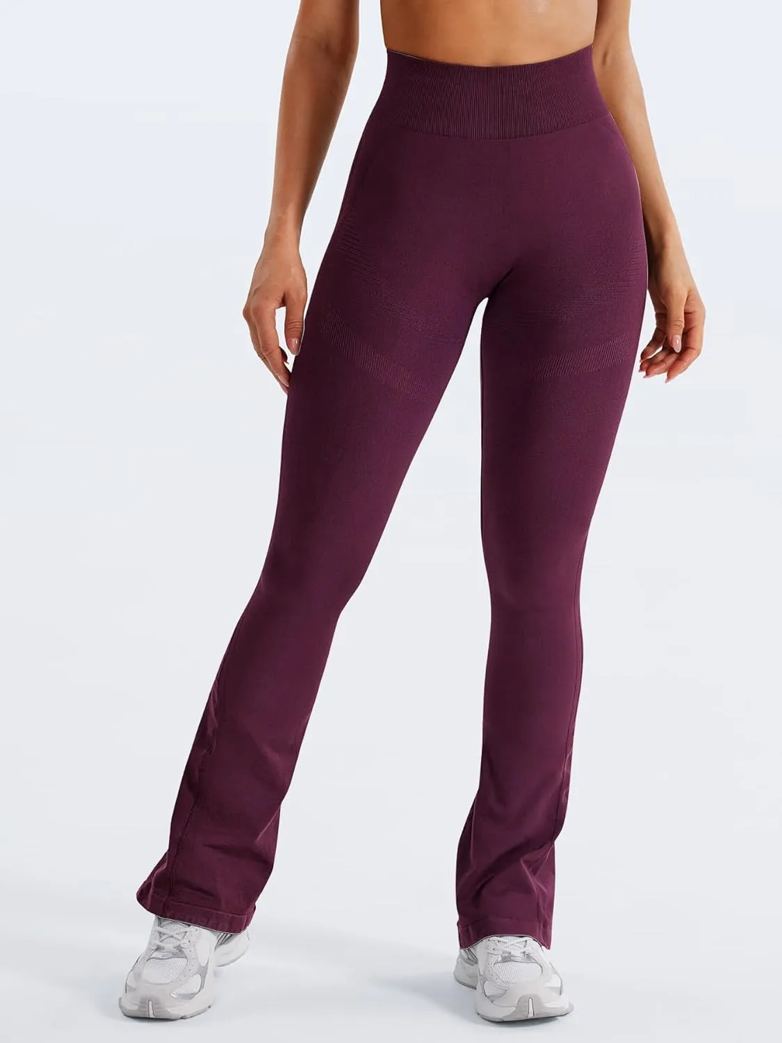 YEOREO Mini Flare Leggings Womens Workout Butt Lifting Legging Hidden Scrunch Seamless Impact Lilliean Yoga Pants