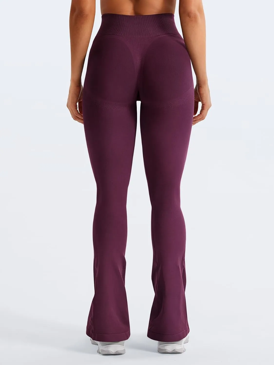 YEOREO Mini Flare Leggings Womens Workout Butt Lifting Legging Hidden Scrunch Seamless Impact Lilliean Yoga Pants