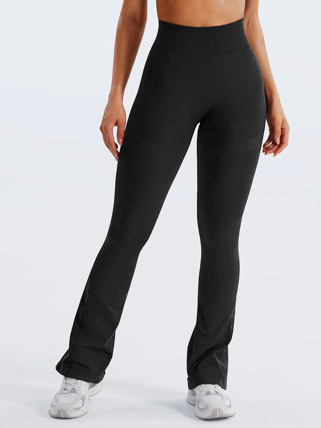 YEOREO Mini Flare Leggings Womens Workout Butt Lifting Legging Hidden Scrunch Seamless 28" / 30" Impact Lilliean Yoga Pants
