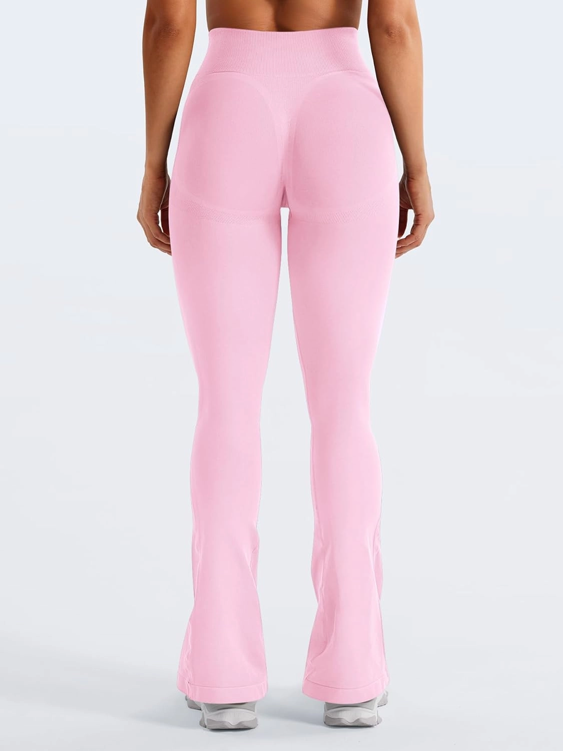 YEOREO Mini Flare Leggings Womens Workout Butt Lifting Legging Hidden Scrunch Seamless 28" / 30" Impact Lilliean Yoga Pants