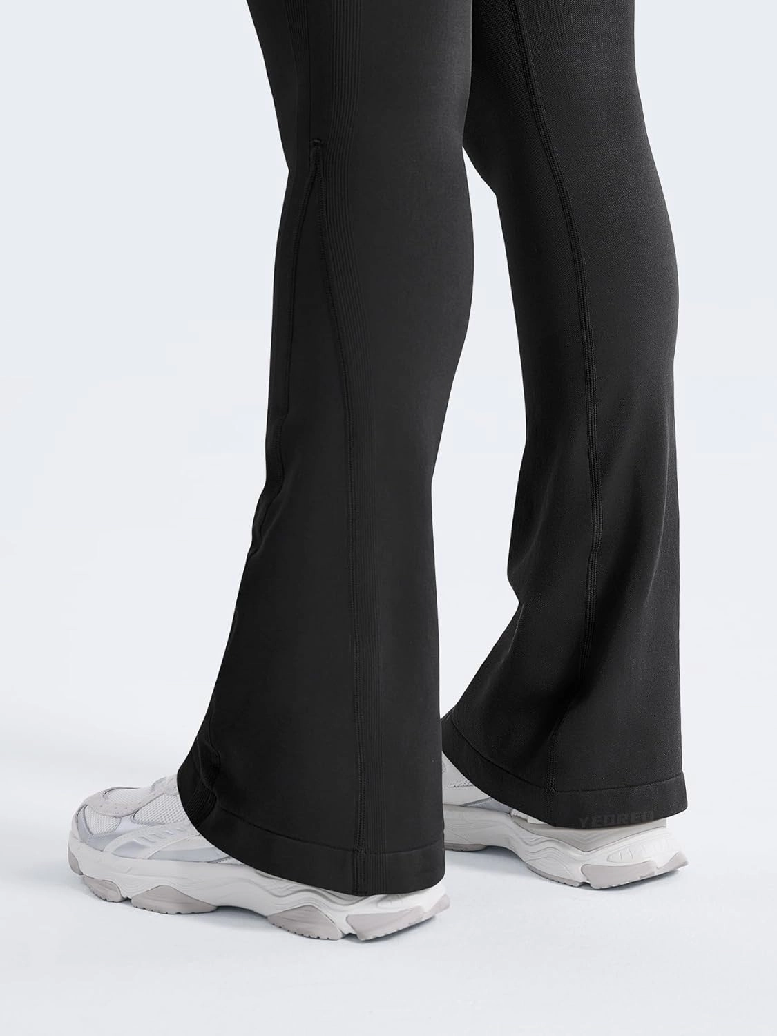 YEOREO Mini Flare Leggings Womens Workout Butt Lifting Legging Hidden Scrunch Seamless 28" / 30" Impact Lilliean Yoga Pants