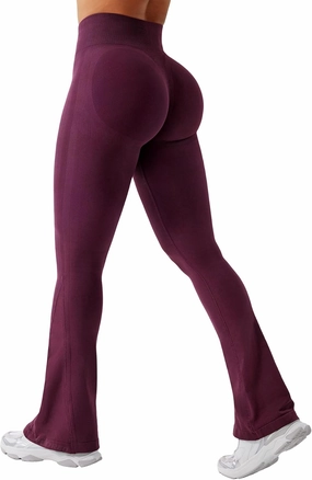 YEOREO Mini Flare Leggings Womens Workout Butt Lifting Legging Hidden Scrunch Seamless 28" / 30" Impact Lilliean Yoga Pants