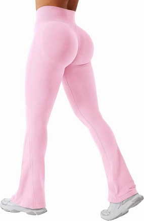 YEOREO Mini Flare Leggings Womens Workout Butt Lifting Legging Hidden Scrunch Seamless 28" / 30" Impact Lilliean Yoga Pants
