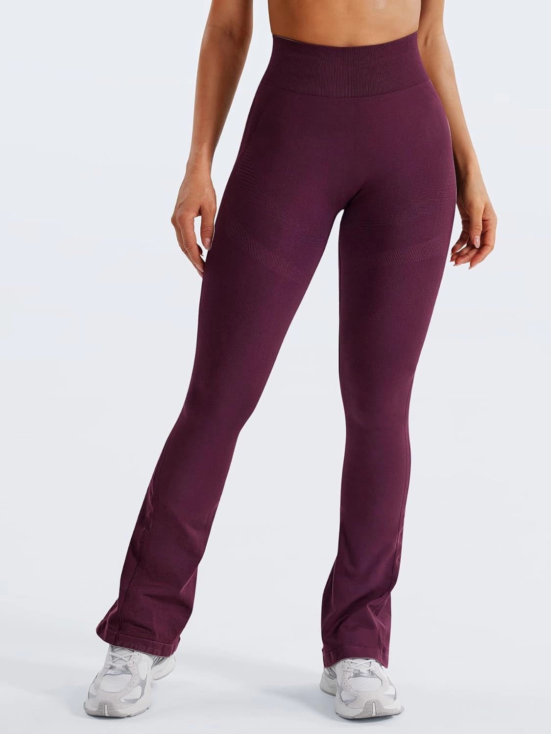 YEOREO Mini Flare Leggings Womens Workout Butt Lifting Legging Hidden Scrunch Seamless Impact Lilliean Yoga Pants